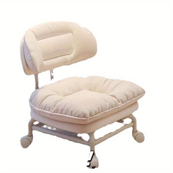 2ae18d53de8e420f917532b3fe3abeea-goods.jpeg Lazy Backrest Chair, Home Decor, Swivel Stool with Wheels, Comfortable Cushion