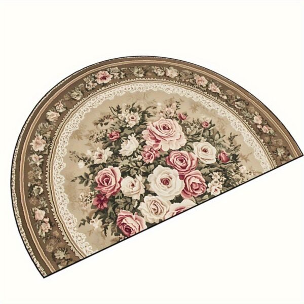 3fa22596bd71494a83c86cd39ad78f24-goods.jpeg Semi Circle Entryway Rug Persian Style Washable Carpet for Indoor Use