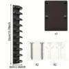 S13c835d01cef4e7f9528cac1154ec520j.webp Wall Mounted Cap Rack Hat Holder 10 Grids Baseball Cap Towel Rack Closet Hanger Storage Organizer Accessories Home Dorm Cap Rack