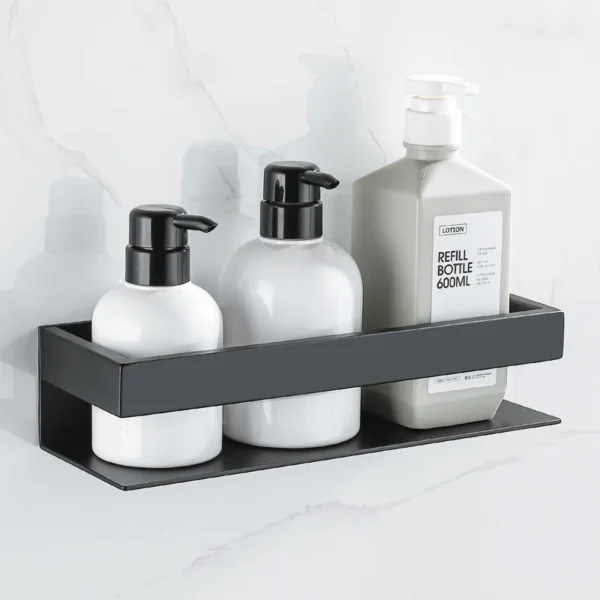 Stainless Steel Shower Rack Organizer Bathroom Storage Shelf Corner Shampoo Holder Wall Mounted Kitchen Hardware Accessories