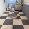 S2abd73f18fda416b9bde8e447df56089e.webp 10Pcs 30*30CM Creative Plush Puzzle Foam Floor Mat Puzzle Carpet Warm Playmat Interlocking Exercise Tiles Fluffy Area Rugs
