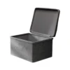 Large Storage Box with Lock Stackable Storage Container Secure with Handle Locking Organizing Bin Washable Shelf Baskets