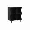 Configurable Wave-Top Cabinet Wavy Shape Storage Shelf Unrestricted Combination Stackable Design for Homeowners, Bedroom