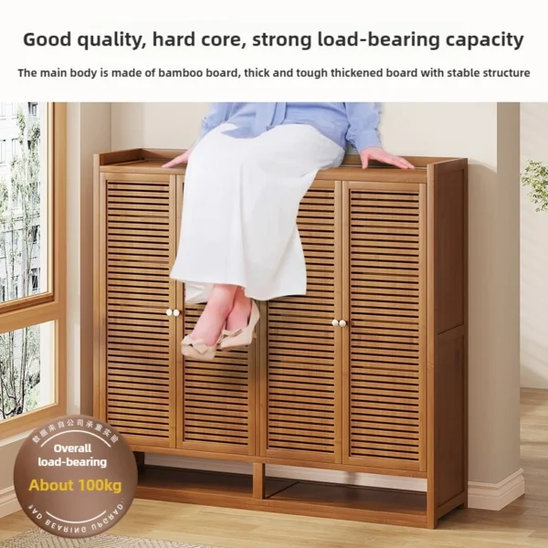S4bc7da64fe9b4c59b9a8c5bf998812f1b.webp Dust-proof Space Saving Shoe Cabinets Indoor Shoe Storage Organizer Entrance Multi-Layer Shoes Shelves for Living Room Furniture