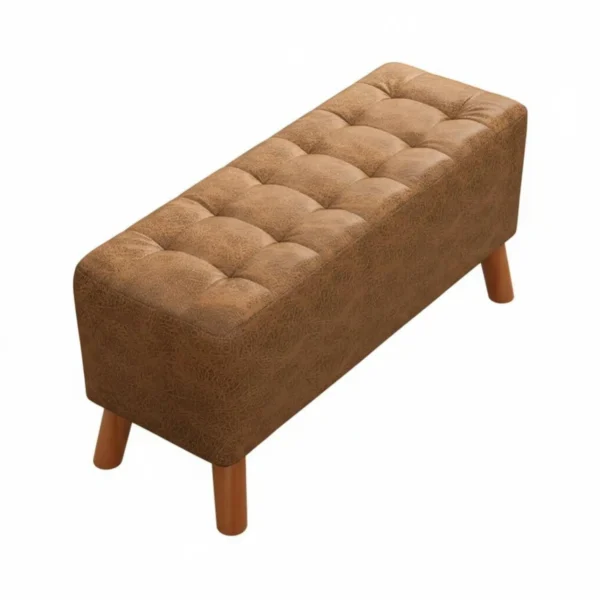 S4df637b33dcb43b58d81edec0ed9ea81z.webp Tufted Entryway Bench Soft Cushisingled Top Long Stool Stable Build Space-Saving for Householders, Hallway, Fitting Room