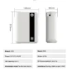 S4e4d1e2f6c344d3784c574f7ea7146eeo.webp 500ML Bluetooth Wall Mounted Essential Oil Diffuser with APP Control Fragrance Air Scent Aroma Machine for Hotel Home 1500cbm