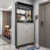 S5d54d0b2e64d4865ab08a0b99e5337dad.webp Italian-style Ultra-thin Shoe Cabinet, Made of Environmentally Friendly High-density Fiberboard, Suitable for Living Room.