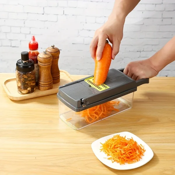 S6ec90a30e82944ee8348a8cc4bee7cd14.webp 16 in 1 Vegetable Multifunctional Chopper Onion Potato Chopper Food Grate Food Grade Grater Kitchen Vegetable Slicer Dicer