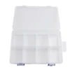 Transparent Plastic Storage Box Adjustable 8 Grids Electronic Components Container Tools Classification Case Organizer