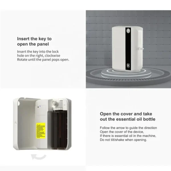 S73d45106dd2447748d69d50b15258765P.webp 500ML Bluetooth Wall Mounted Essential Oil Diffuser with APP Control Fragrance Air Scent Aroma Machine for Hotel Home 1500cbm