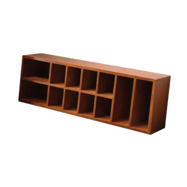 S753afdd89b934b97a963d6796a52cd07U.webp Multifunctional Desktop Wooden Display Shelf Vintage Cabinet Organizer with Compartments for Home and Office Use