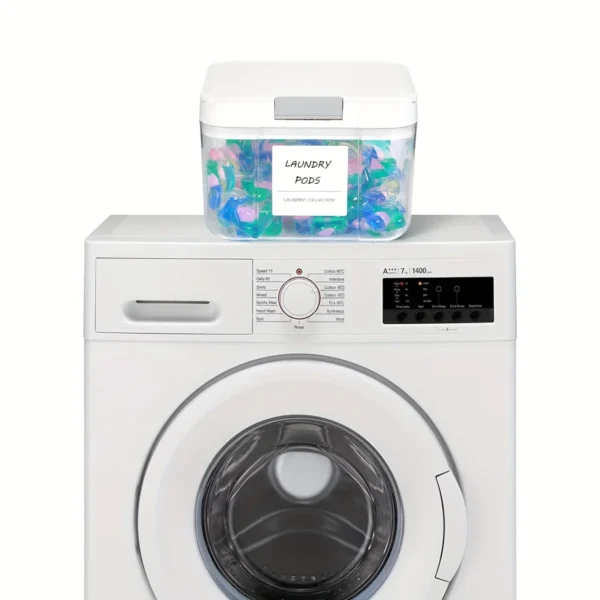 S79a57dab83414a309c1207b25cf87940U.webp Laundry Pod Holder with Lid Laundry Pod Container,Sealed and Automatic Pop-Up, Large Capacity Holds Laundry Pods Organizer Box