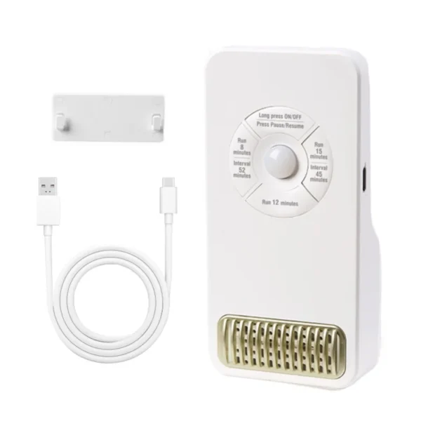 S7ccc5c76e3a24dc6b4fdfc6e2b3d4280a.webp Portable Ozone Air Purifier Ionizer Wall Mounted 3 Modes Timer Body Sensor Eliminate Odor Germ Fridge Deodorizer Home Room