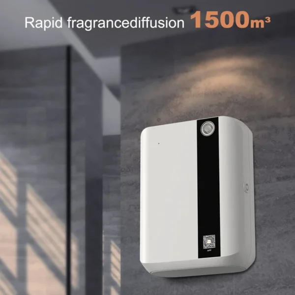 Sa7646b24c5d74386b2c46ba522335733h.webp 500ML Bluetooth Wall Mounted Essential Oil Diffuser with APP Control Fragrance Air Scent Aroma Machine for Hotel Home 1500cbm