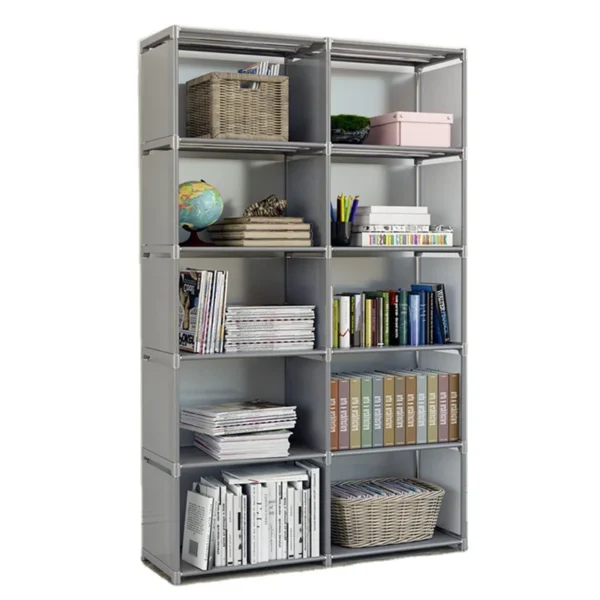 Sc9929fd58ca04774b9f936532dc9b5f23.webp Simple Bookshelf Multi-layer Easy Assembly Bookcase Easy Assembly Book Holder Book Display Rack Book Organizer Debris Rack Shelf
