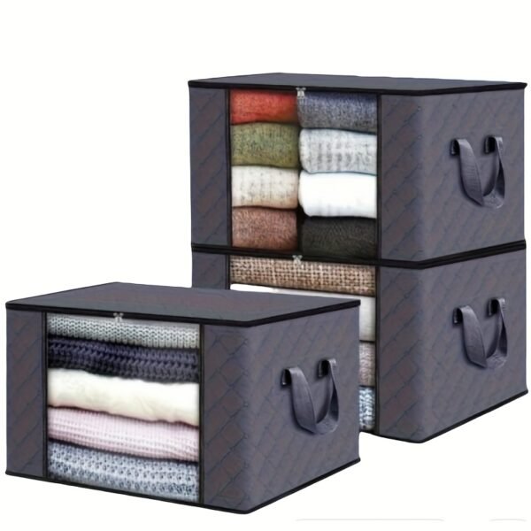 Fabric Storage Boxes for Clean and Organized Living Foldable Closet Set of 3