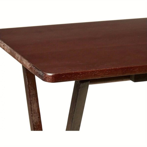 Walnut Folding TV Tray Table - Compact Indoor Snack & Dining Table, 48.26cmL x 38.1cmW x 66.04cmH