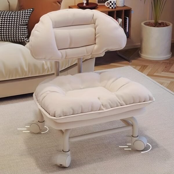 ed2c1107-2511-463f-af5c-89bbb0616491.jpg Lazy Backrest Chair, Home Decor, Swivel Stool with Wheels, Comfortable Cushion